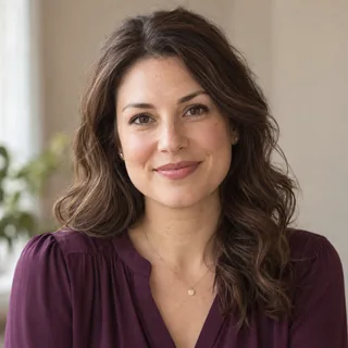 AI-generated editorial portrait of Maya Bennett